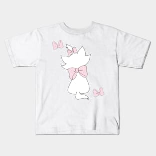 Marie Aristocats Pattern Kids T-Shirt